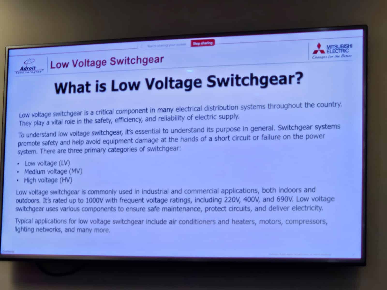 Mitsubishi Electric Low Voltage Switchgear