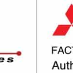 Adroit Technologies and Mitsubishi Electric Logos